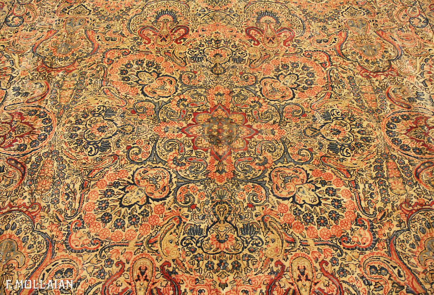 Tapis Persan Antique Kerman n°:16202829